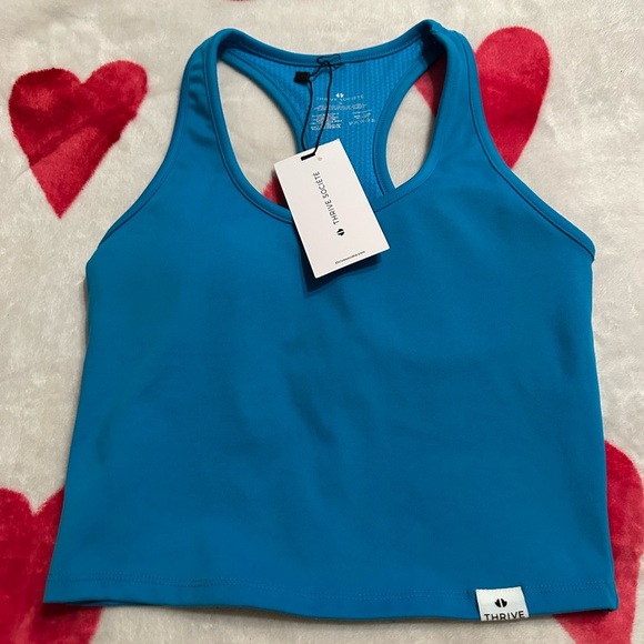 NWT THRIVE SOCIETE Dynamic Racerback Bra Tank in Surf - Picture 8 of 10